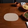 Unique Bargains Trivet Oval Rope Coaster Cotton Non-Woven Fabric 12.6"x8.66"x0.31" - 2 of 3