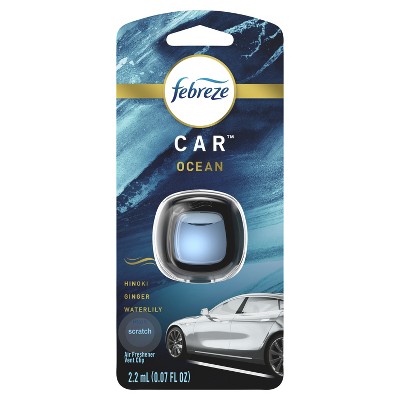 Febreze Car Odor-Eliminating Air Freshener Vent Clip, Ocean, 1 count