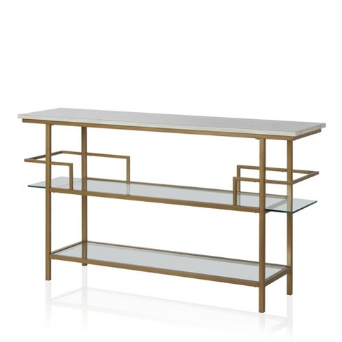Barlow Console Unit Brass Cosmoliving By Cosmopolitan Target