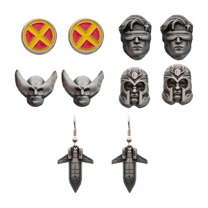 Adult X-Men 5-Pack Stud & Dangle Earring Set - 1 of 4