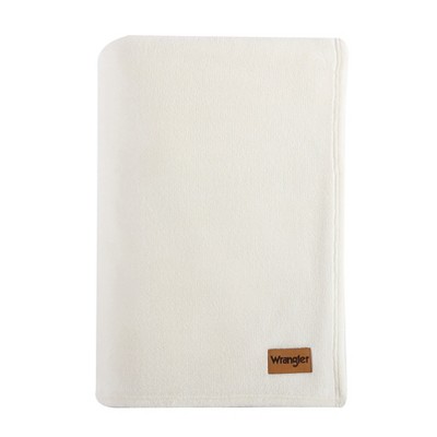 King Ivory Ultra Soft Plush Fleece Reversible Blanket