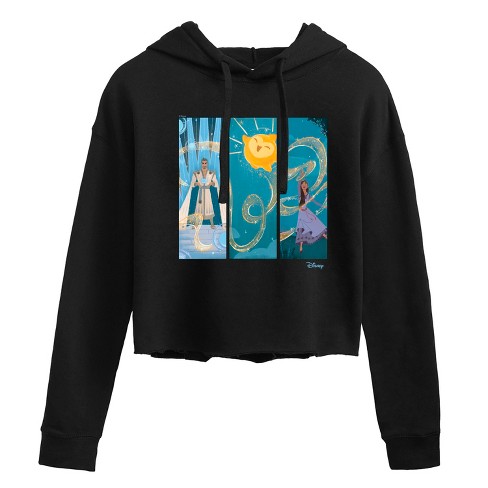 Women's - Disney - Character Panels Cropped Graphic Hoodie - image 1 of 3