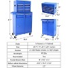 2 in 1 Tool Chest with 5 Drawers, Tool Cart with 7 Organizer Tray Divider Set & Wheels, Large Rolling Tool Box Organizer for Garage, Workshop - 3 of 4