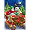 Dashing Through the Snow Winter House Flag 40" x 28" Briarwood Lane - image 3 of 4