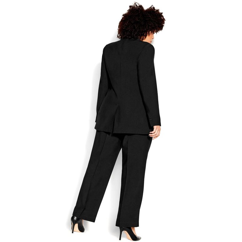 Women's Plus Size Perfect Suit Jacket - black| CITY CHIC, 2 of 4