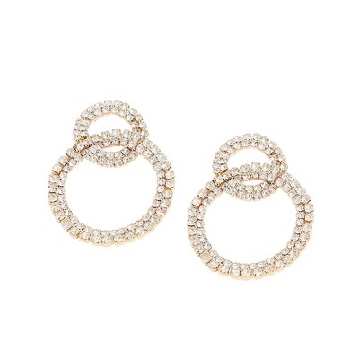 SOHI Women's Green Bling Drop Earrings