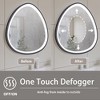 PAGED Stylish Bathroom Mirror, LED Vanity Mirror, Dimmable Anti-Fog Makeup Mirror with Gunmetal Gray Frame for Bathroom - 3 of 4