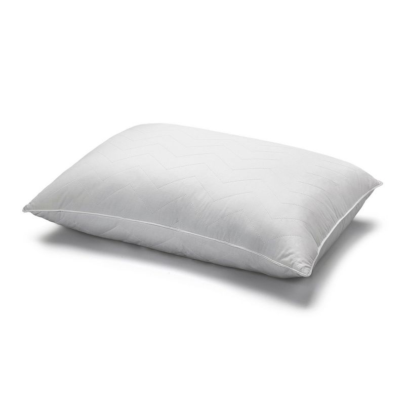 Ella Jayne Cotton Chevron Quilted Shell Down Alternative Pillow, 1 of 6