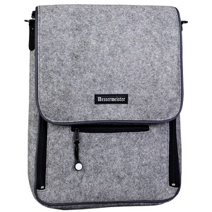 Messermeister 6 Pocket Felt Messenger Bag, Heather Gray - 1 of 4