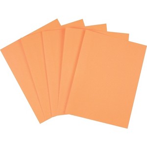 MyOfficeInnovations Brights Colored Paper 8 1/2" x 11" Orange 500/Ream 490881 - 1 of 2