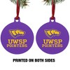 University of Wisconsin-Stevens Point Pointers Logo Aluminum Holiday Christmas Tree Ornament - 2 of 4