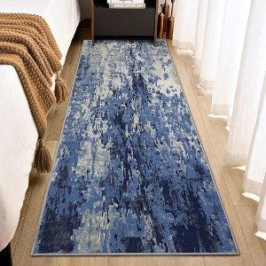 Modern Abstract Area Rugs for Living Room Washable Boho Rug - 1 of 4