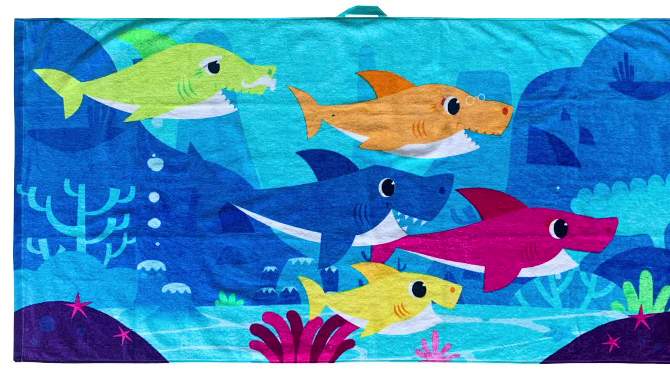 Baby Shark Oversized Kids&#39; Bath Towel, 2 of 13, play video