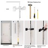Attop Hinge Pin Door Stopper 2-Pack Antique Bronze - Adjustable Heavy Duty Stopper with Black Rubber Bumper for Wall Protection - 4 of 4