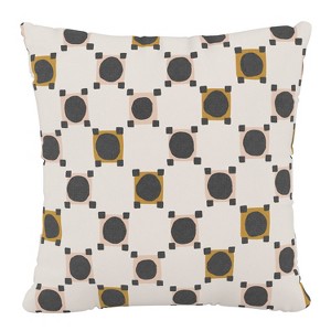 18"x18" Skyline Furniture Square Outdoor Throw Pillow: Claude Block, Decorative, Zipper Closure - 1 of 4