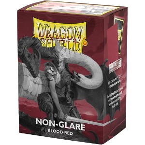 Dragon Shield Standard Size Card Matte Sleeves 100 CT - Non Glare Blood Red - Smooth & Tough Premium TCG Sleeves | Compatible with Pokemon, Flesh & - 1 of 4