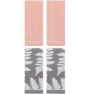 REGALWOVEN 4 Pcs Cotton Soft Absorbent Decorative Hand Towels for Bathroom Kitchen 13 x 29 Inch - 1 of 4