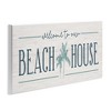 Stupell Industries Welcome to Beach House Sign Blue Palm Trees, 17" x 7" - 3 of 4