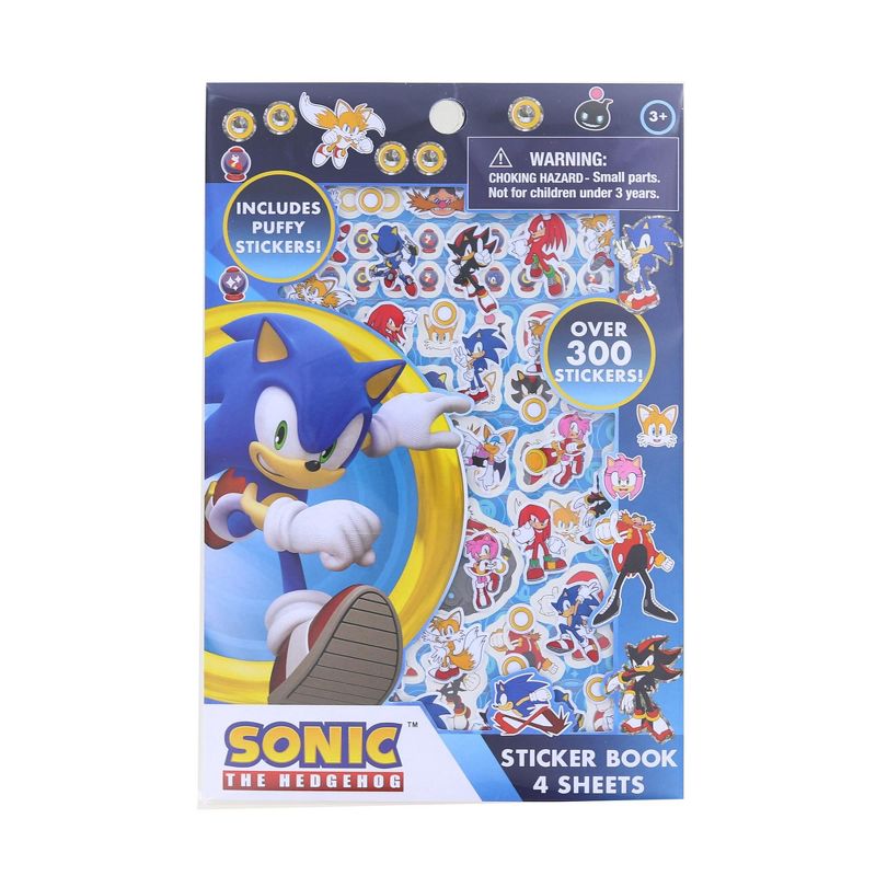 Innovative Designs Sonic the Hedgehog Sticker Book | 4 Sheets | Over 300 Stickers, 1 of 4