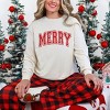 Simply Sage Market Merry Varsity Thick Outline Garment Dyed Long Sleeve - 2 of 4