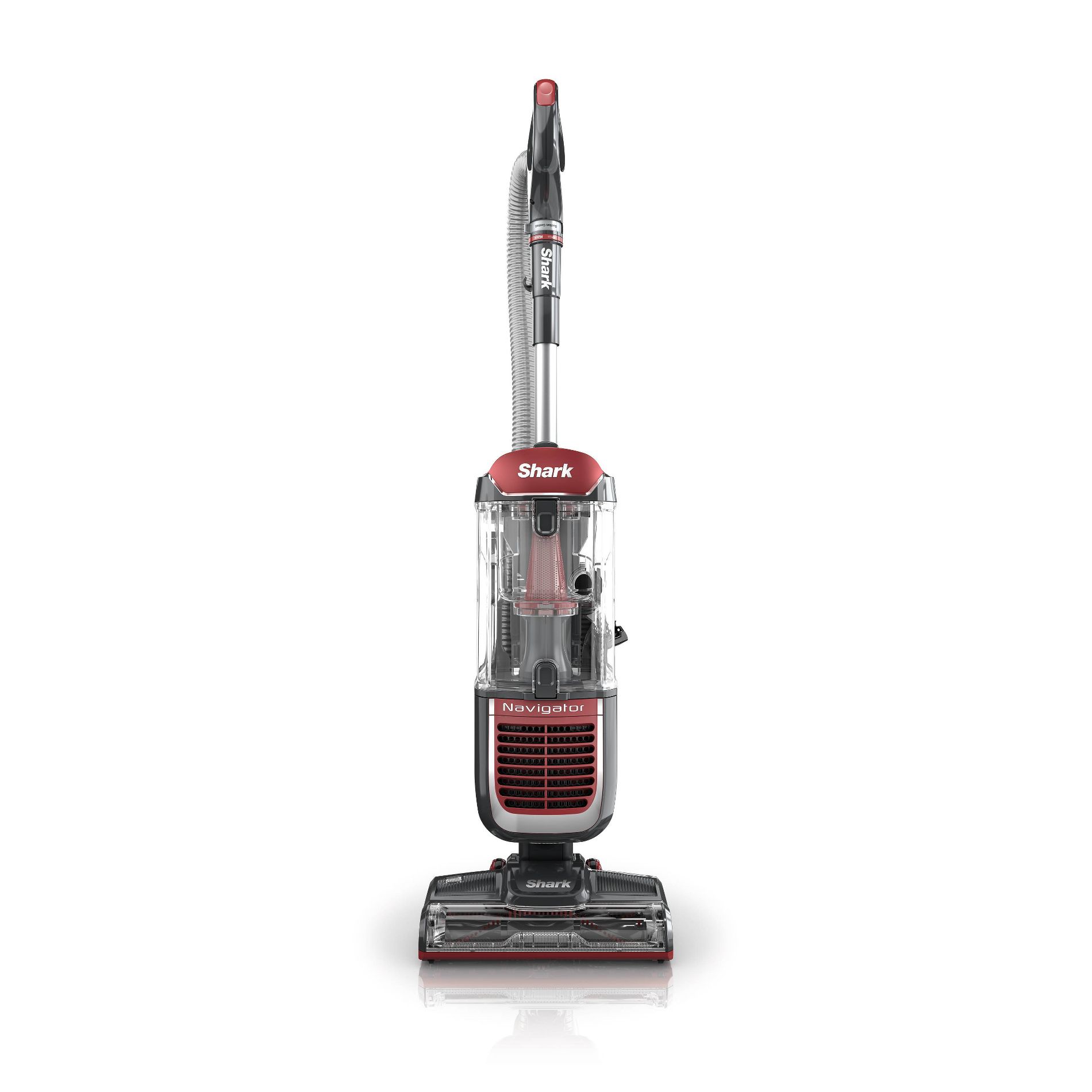 Shark Navigator Swivel Pro Upright Vacuum NV181: Bagless, HEPA Filter, Pet Hair, Hard Floor & Carpet, 25ft Cord, Red