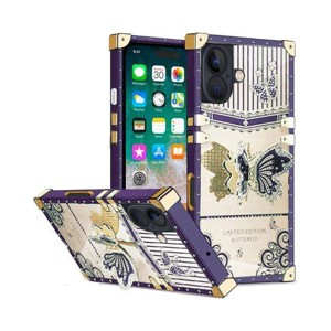 Entronix Case Compatible with iPhone 16 - [Rectangular] Luxury Butterfly Grip Stand - 1 of 4