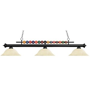 Z-Lite Shark 3 - Light Island Pendant Light in  Matte Black - 1 of 1