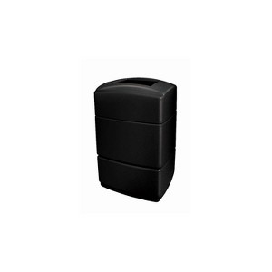 Commercial Zone Products PolyTec Series Rectangular Waste Container Black 40 Gal. (733101) - 1 of 1