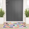 April Lane Art Rainbow Checkered 36" x 24" Welcome Mat - Society6 - 2 of 3