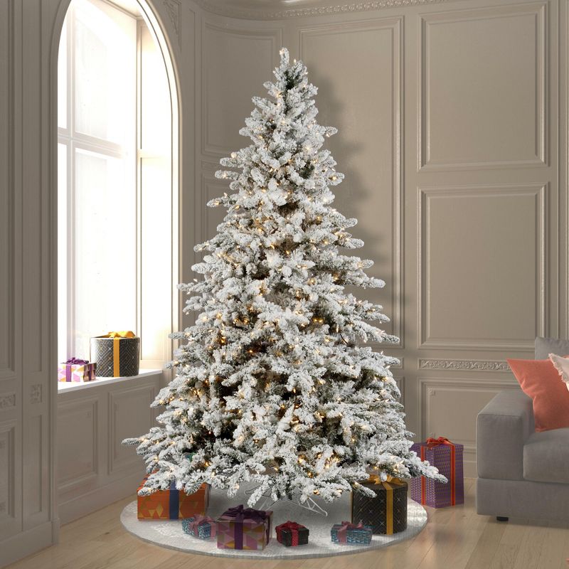 Vickerman Flocked Utica Fir Artificial Christmas Tree, 5 of 6