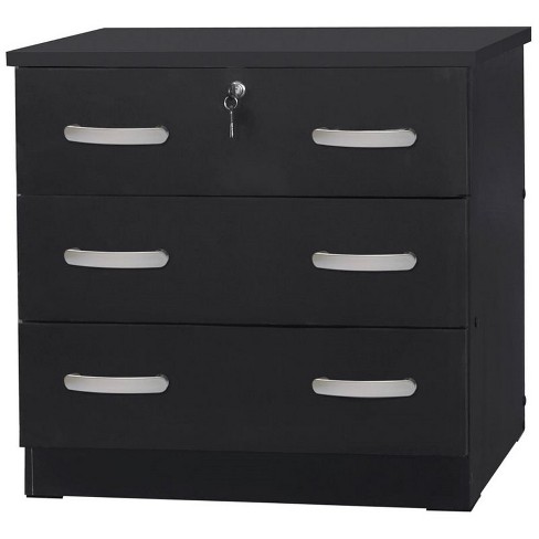 Reahome 6 Drawer Steel Frame Bedroom Storage Organizer Chest Dresser With  Waterproof Top, Adjustable Feet, And Wall Safety Attachment, Black Grey :  Target