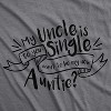 Creeper My Uncle Is Single New Baby T Shirt Funny Sarcastoc Newborn Family Cool - Crazy Dog Baby Bodysuit - 2 of 4