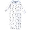 Touched by Nature Baby Boys Organic Cotton Long-Sleeve Gowns 3pk, Giraffe - 2 of 4