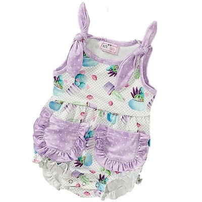 Baby's Cacti Oasis Girls Romper - Pete + Lucy