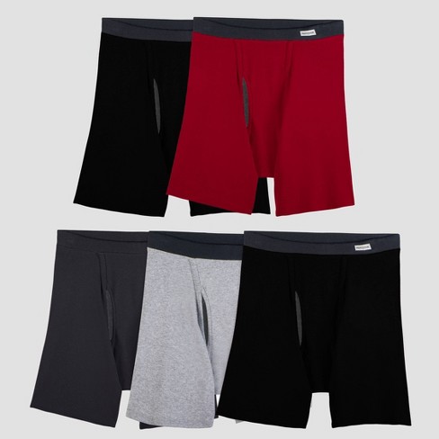 Fruit Of The Loom Men S 5pk Coolzone Covered Waistband Boxer
