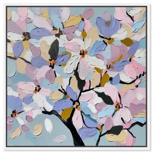 Art Remedy Blossoming in Pastels Pastel Color Abstract Wall Art Framed - 1 of 4