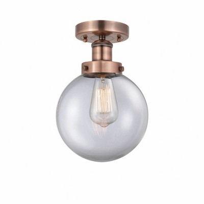Beacon - 1 Light Semi-Flush Mount In Industrial Style-8.25 Inches Tall and 6.5 Inches Wide