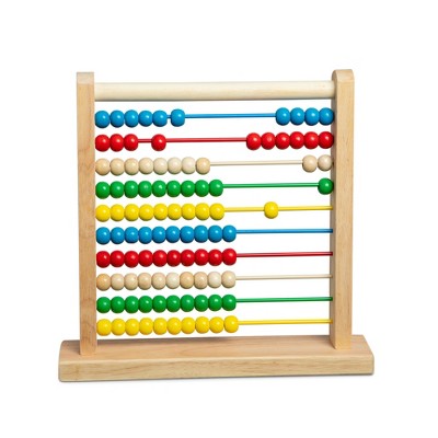 Melissa Doug Abacus Classic Wooden Educational Counting Toy With 100 Beads Target