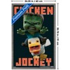 Trends International A Minecraft Movie - Chicken Jockey Framed Wall Poster Prints - 3 of 4