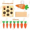 7 PCS Wooden Carrots Montessori Sorting Toys Educational Carrot Harvest Toy for Toddlers, Shape Sorting Matching Puzzle Birthday Gifts for Toddlers - 4 of 4