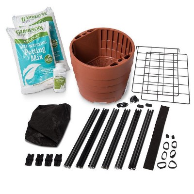 Gardener's Victory Self-Watering Planter Garden with Vine Trellis - Gardener's Supply Company