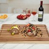TackView Acacia Wood Cutting Board,Thick Chopping Board with Deep Juice Groove and  Inner Handles,24*18*1.2in - 4 of 4
