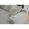 103" Modular Corduroy L-Shaped Sectional Sofa, Deep Seat - 2 of 2