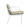 Christopher Knight Home Gudrun Outdoor Polypropylene Club Chair with Water-Resistant Cushion (Set of 2) - 4 of 4