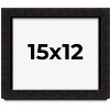 PosterPalooza | Modern Shadow Box 1" Depth Black Picture Frame - UV Acrylic, Backing Board, Hanging Hardware - 2 of 4