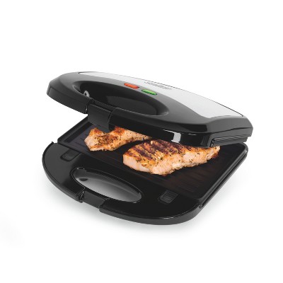 Salton 3 In 1 Grill, Sandwich & Waffle Maker Black : Target