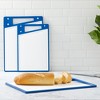 JoyJolt Cutting Board Set-Cutting Boards for Kitchen-Non Slip Large & Small Chopping Boards; Meat Cutting Board with Juice Groove - 2 of 4