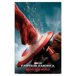 Trends International Marvel Captain America: Brave New World - One Sheet Framed Wall Poster Prints - 1 of 4