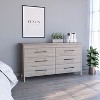 PAGED Modern Chest of Drawers, 6 Drawer Double Dresser with Four Legs, Dresser for Bedroom - 3 of 4