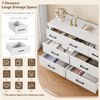 Dresser for Bedroom with 7 Drawers, Storage Chest of Drawers with Metal Handle, Wooden Dresser Organizer for Living Room,Closet,Entryway,Nursery - 3 of 4